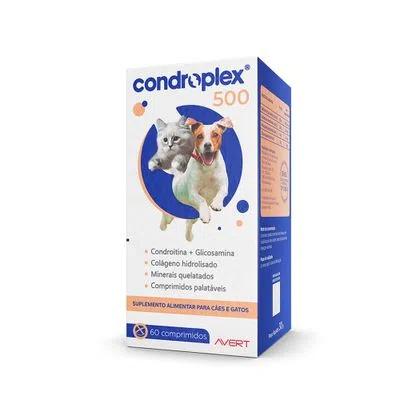 Suplemento CondroPlex 500 Cães e Gatos de Pequeno Porte 60Cp