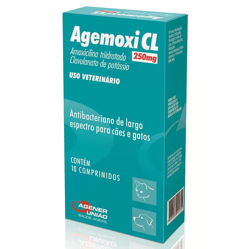 Antibiótico AgemoxiCL 250mg 10Cp